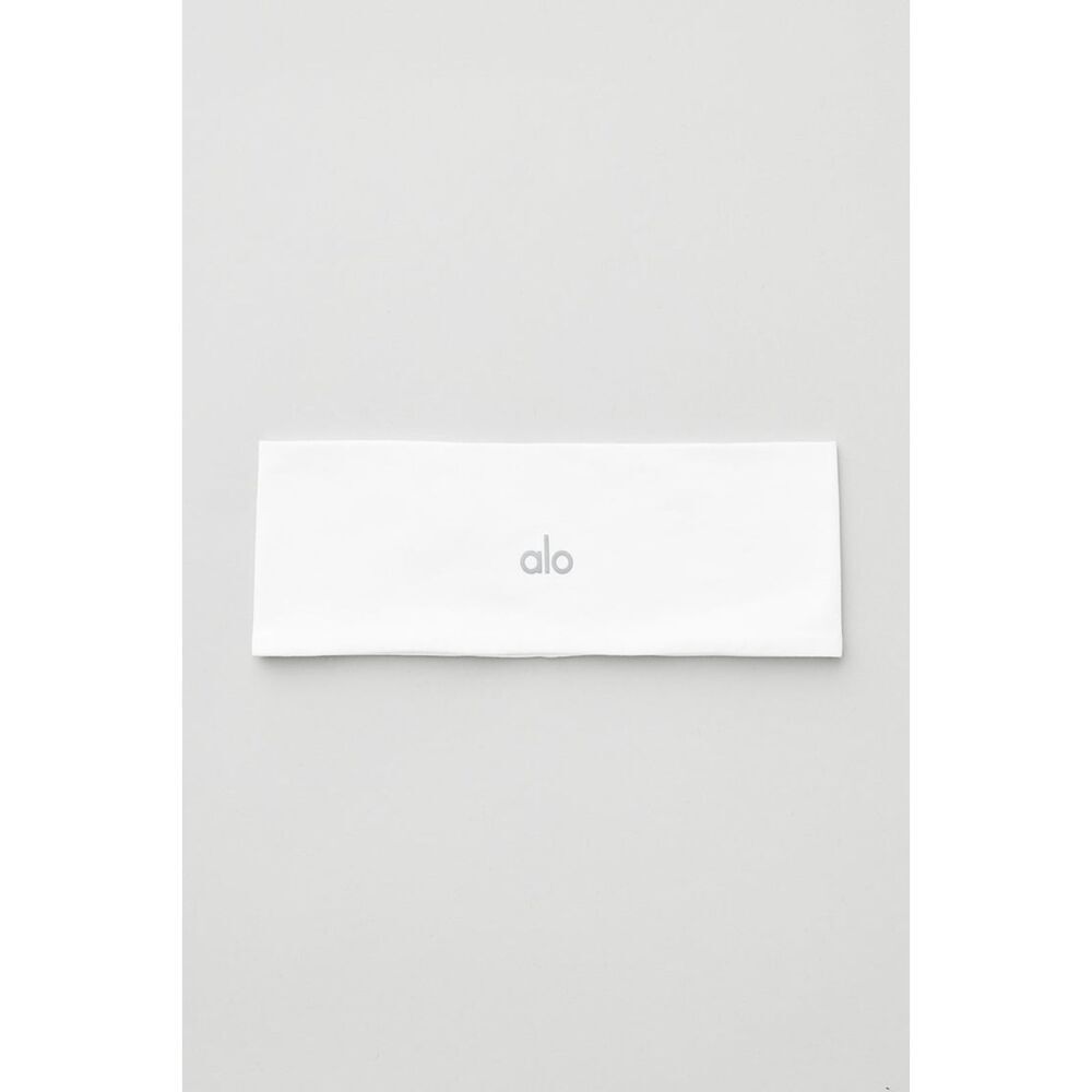 Alo Yoga Performance Conquer Headband White NEW